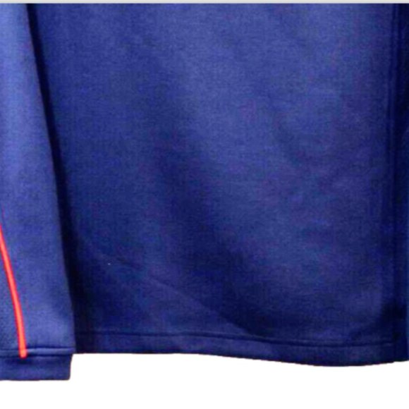 Pebble Beach Men’s Golf Jacket Med Navy Blue Red 1/4 Zip Pullover Performance - Picture 10 of 11